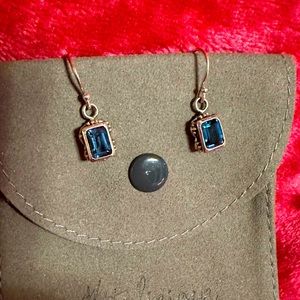 Sterling Silver London Blue Topaz Earrings